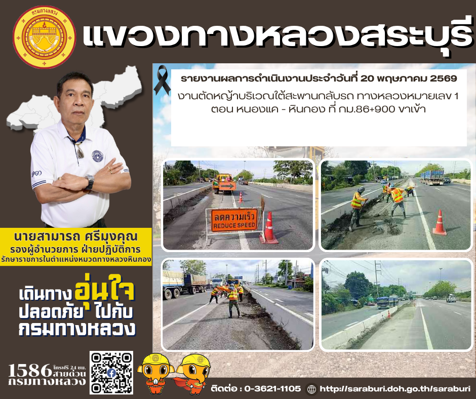 รายงานผลการดำเนินงานประจำวันที่ 19 พฤษภาคม 2569 รายงานผลการดำเนินงานประจำวันที่ 20 พฤษภาคม 2569