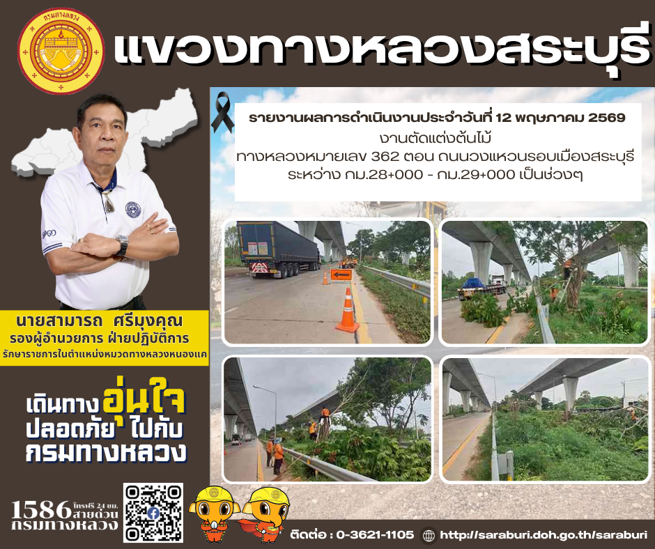 รายงานผลการดำเนินงานประจำวันที่ 12 พฤษภาคม 2569