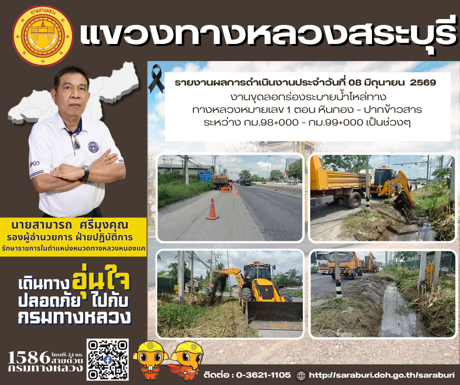 รายงานผลการดำเนินงานประจำวันที่ 2 มิถุนายน 2569